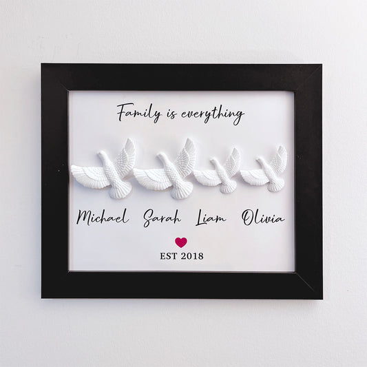 Together Doves - Personalized Keepsake Canvas